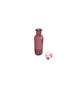 Pink Bottle: Round Pink Collared Bottle 