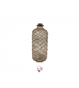 Clear Bottle with Rope Design 