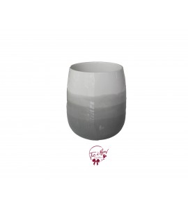 Gray Vase: Medium Gray Ombre Vase 