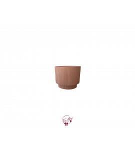 Vase: Terracotta Groove Vase (Small) 