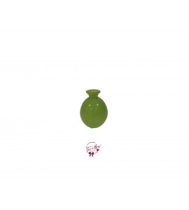Green Vase: Bubbled Pear Green Bud Vase 